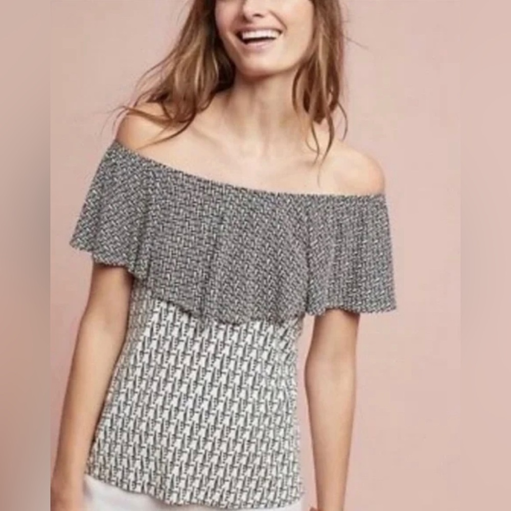 🖤 Anthropologie x 9-H15 Cassandra Off-the-Shoulder Top | Size XL